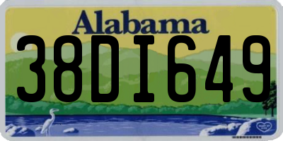 AL license plate 38DI649