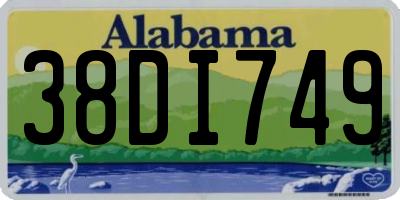 AL license plate 38DI749