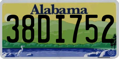 AL license plate 38DI752