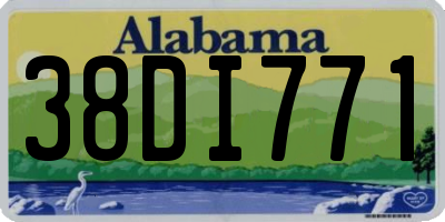 AL license plate 38DI771