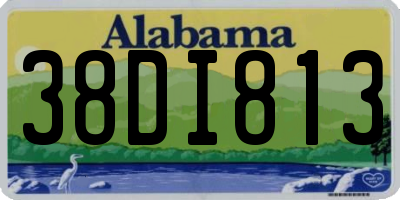 AL license plate 38DI813