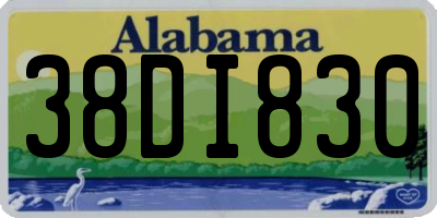 AL license plate 38DI830