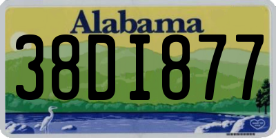 AL license plate 38DI877