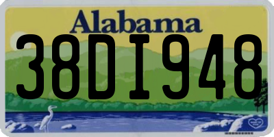 AL license plate 38DI948