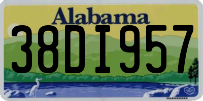 AL license plate 38DI957