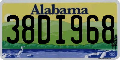 AL license plate 38DI968
