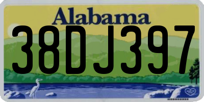 AL license plate 38DJ397