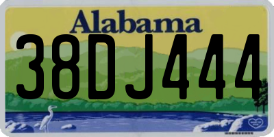 AL license plate 38DJ444