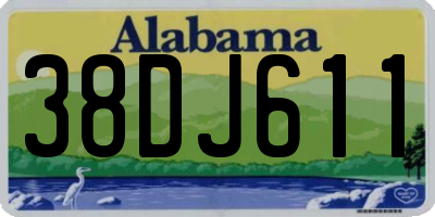 AL license plate 38DJ611