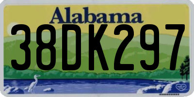 AL license plate 38DK297