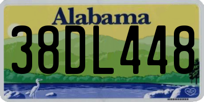 AL license plate 38DL448