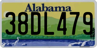 AL license plate 38DL479