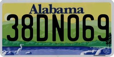 AL license plate 38DN069