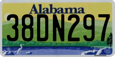 AL license plate 38DN297