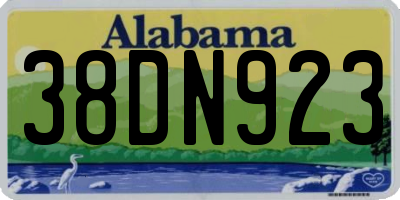 AL license plate 38DN923