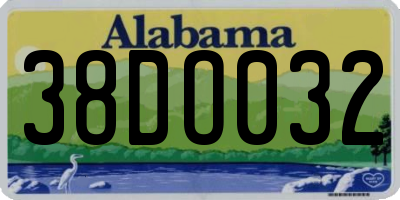 AL license plate 38DO032