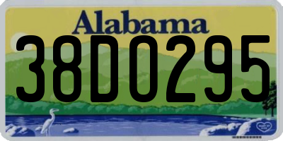 AL license plate 38DO295