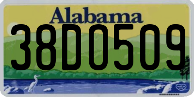 AL license plate 38DO509