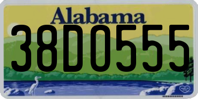 AL license plate 38DO555