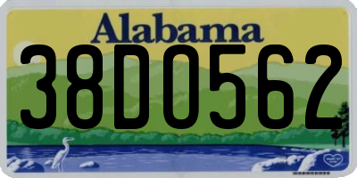 AL license plate 38DO562