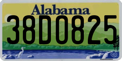 AL license plate 38DO825