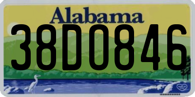 AL license plate 38DO846