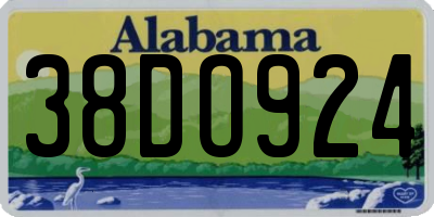 AL license plate 38DO924