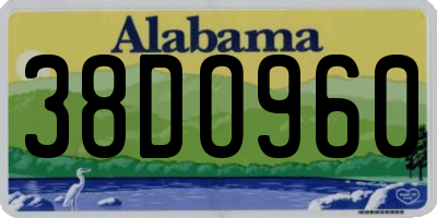 AL license plate 38DO960