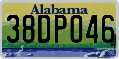 AL license plate 38DP046