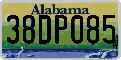 AL license plate 38DP085