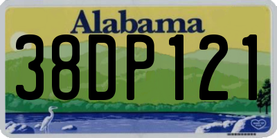 AL license plate 38DP121