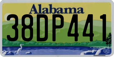AL license plate 38DP441