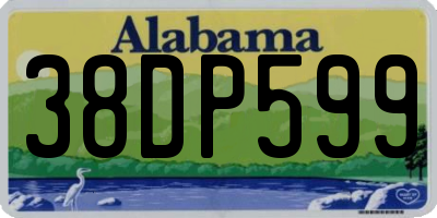 AL license plate 38DP599