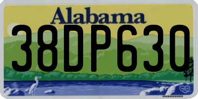 AL license plate 38DP630