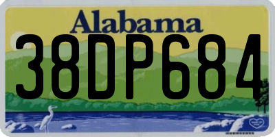 AL license plate 38DP684