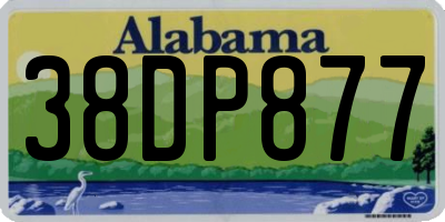 AL license plate 38DP877