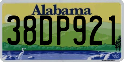 AL license plate 38DP921