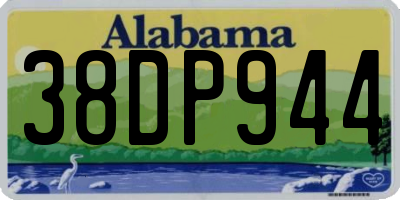 AL license plate 38DP944