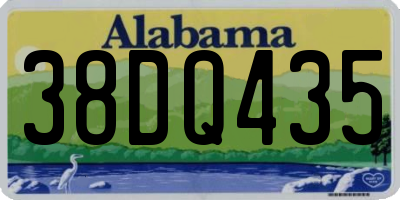 AL license plate 38DQ435