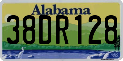 AL license plate 38DR128