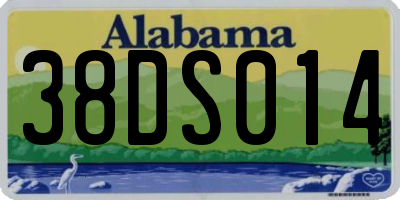 AL license plate 38DS014