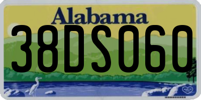 AL license plate 38DS060