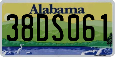 AL license plate 38DS061