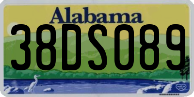 AL license plate 38DS089