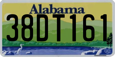 AL license plate 38DT161