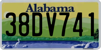 AL license plate 38DV741