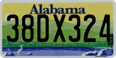 AL license plate 38DX324