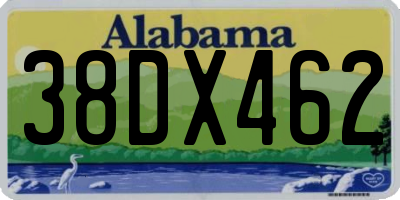 AL license plate 38DX462