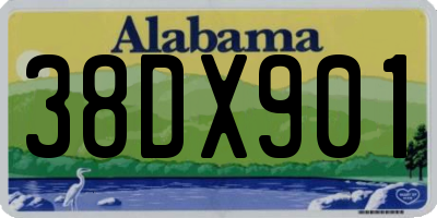 AL license plate 38DX901