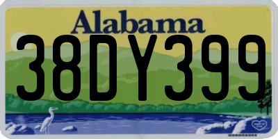 AL license plate 38DY399